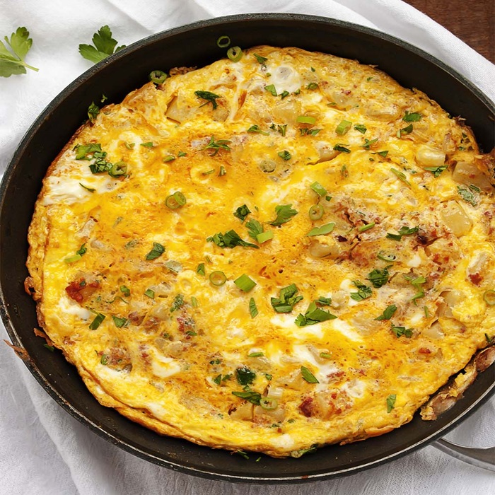 Chorizo, Potato & Cheese Omelette — Ole! Mexicana