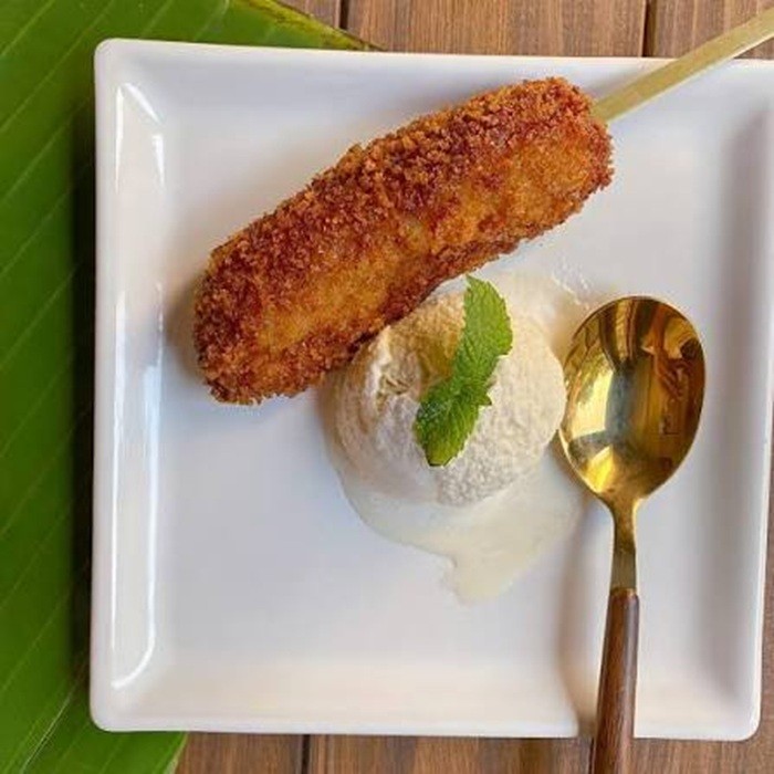 Fried Cocoy Banana — Sugar & Flour