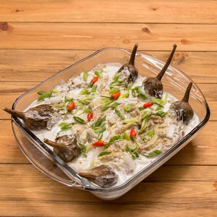 Grilled Eggplant with Coconut Milk — Ember Rooftop