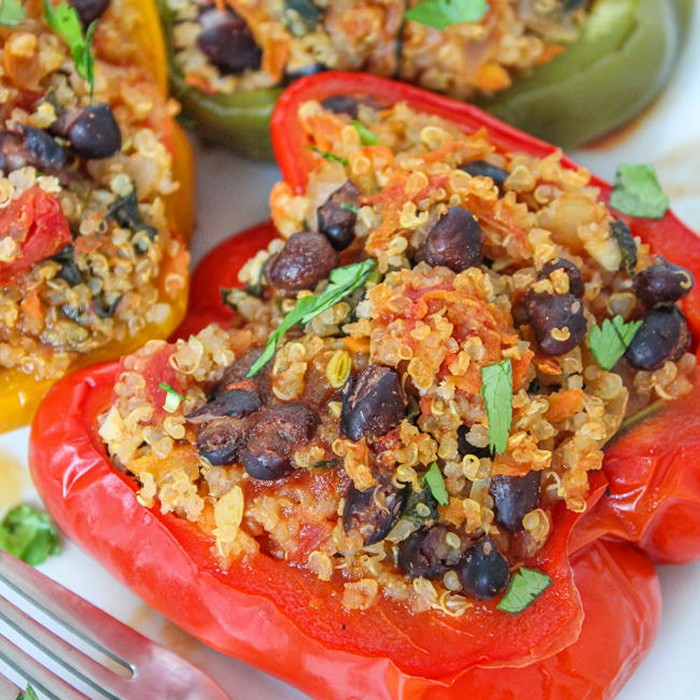 Stuffed Bell Peppers with Quinoa and — Ole! Mexicana